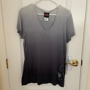 Harley Davidson Gray Ombré Women’s TShirt
